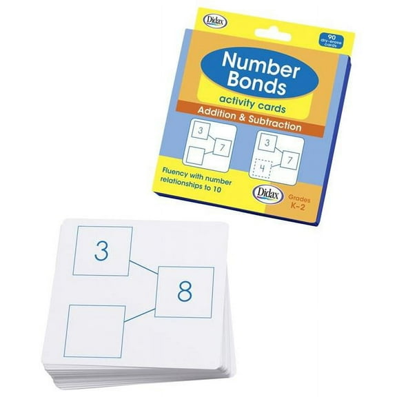 Didax 2013879 Number Bonds Activity Cards - Addition & Subtraction