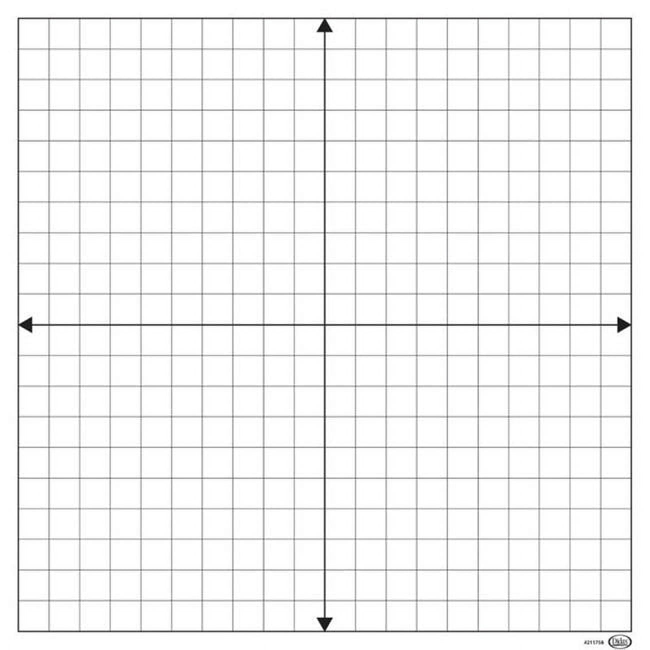Didax 2051229 Demonstration Magnetic Dry-Erase Coordinate Grid