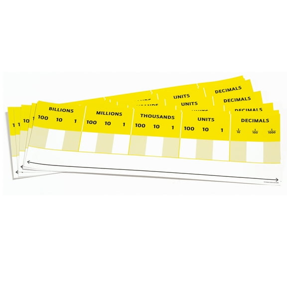 Didax Desktop Place Value Card (10 Pieces)