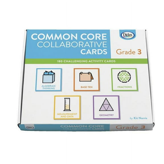 Didax Educational Resources 1567173 Common Core Collaborative Cards, Grade 3 - Set of 180