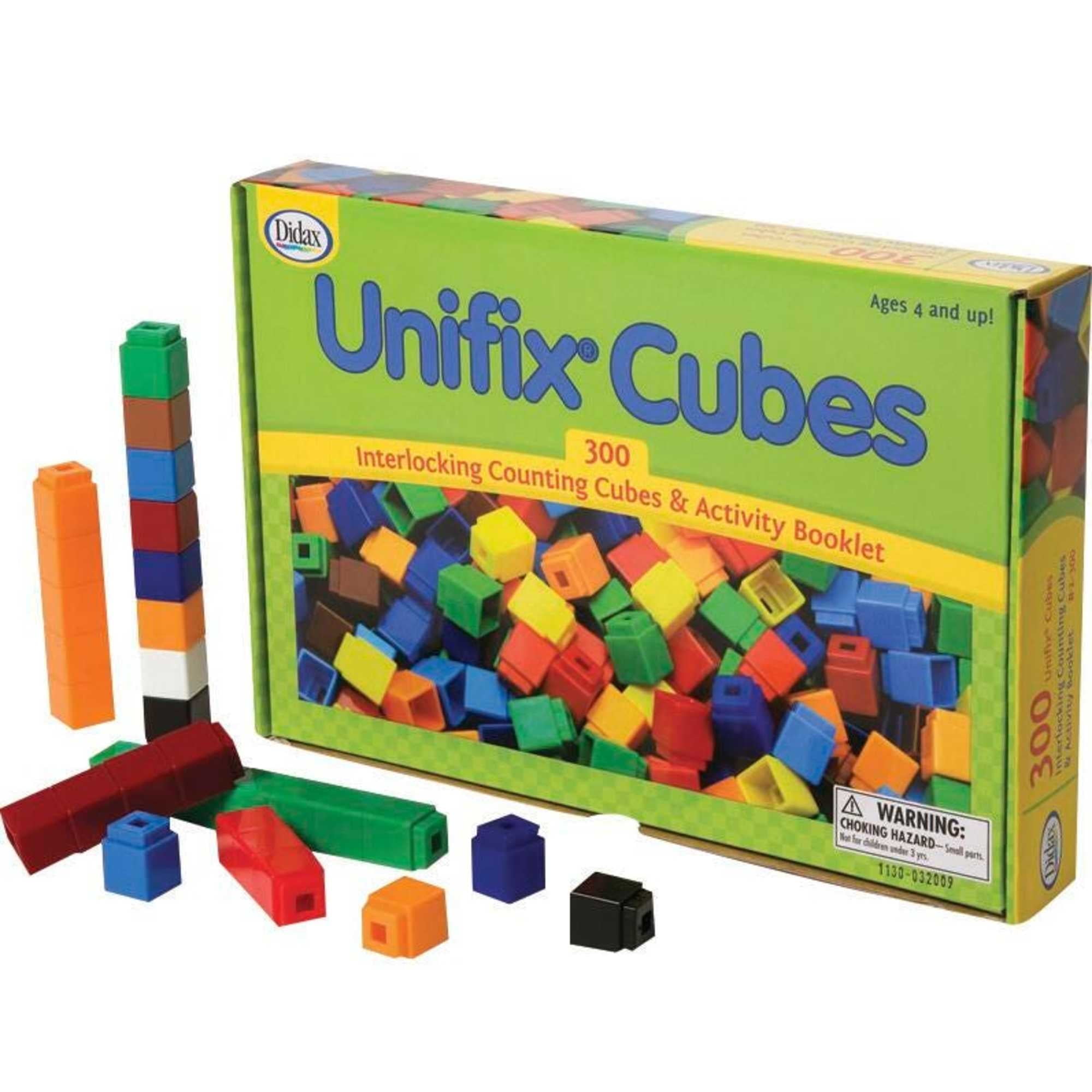 Didax Interlocking Counting Unifix Cubes, 300 Pieces, Math