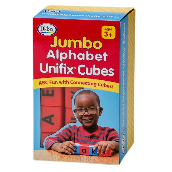 Didax Jumbo Alphabet Unifix Cubes Set of 20 (DD-211265)