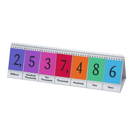 Didax Place Value Flip Stand – Interactive Math Tool Showing Ones to Millions – Hands-On Place Value Practice for Whole Numbers, Counting & Number Sense