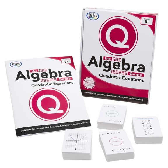 Didax The Algebra Game: Quadratic Equations Basic