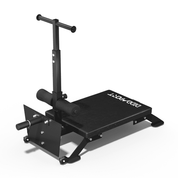 Diddaport Nordic Curl Machine, Hamstring & Glute Bench Adjustable with Wheels and Bands, Nordic Hip Thrust Bench for Home Gym