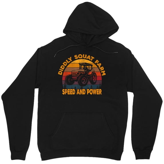 Diddly Squat Farm Speed And Power Tractor Graphic Vintage Funny Farming TV M4780 Unisex Hoodie, Up to Size 5XL