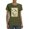 thumbnail image 1 of Diderot Antique Ferns Iii. T-Shirt Women -Denis Diderot Designs, Female Large, 1 of 4