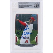 Didi Gregorius Arizona Diamondbacks Autographed 2013 Bowman Chrome MLB #147 Beckett Fanatics Witnessed Authenticated Rookie Card with MLB Debut 9-5-12 Inscription - Fanatics Authentic Certified