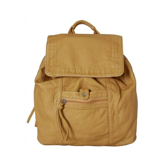 "Didier" Multipocket Soft Hipster Rucksack Backpack - Beige