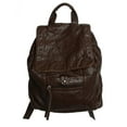 thumbnail image 1 of "Didier" Multipocket Soft Hipster Rucksack Backpack - Brown, 1 of 3