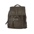 thumbnail image 1 of "Didier" Multipocket Soft Hipster Rucksack Backpack - Grey, 1 of 3