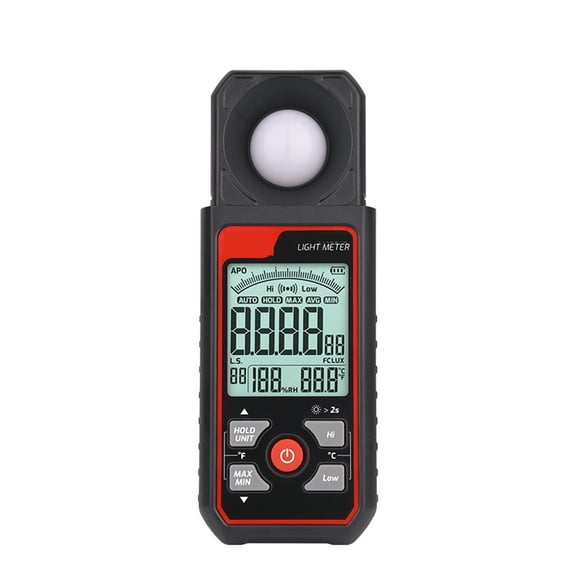 Didital Light Meter Photography Luxmeter 300000LUX Illuminometer Lx/FC Measure Photometer Enviromental Tester ,High Precision
