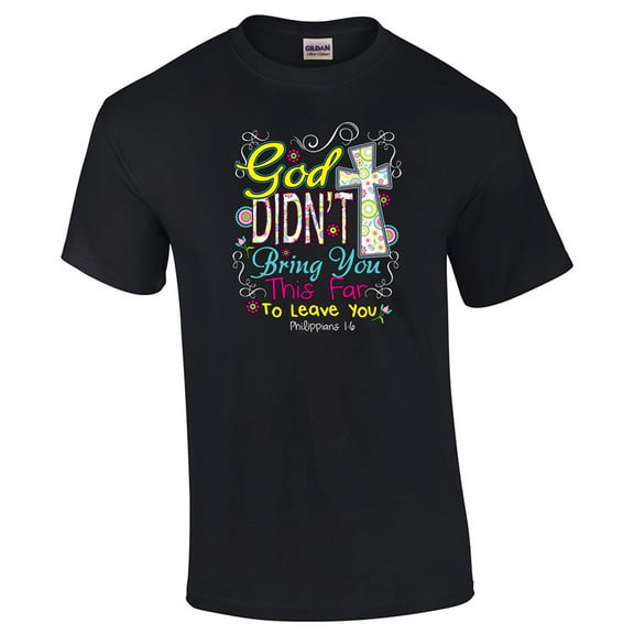 Didn't Bring You This Far Christian Short Sleeve T-shirt-Black-XXXL