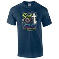 thumbnail image 1 of Didn't Bring You This Far Christian Short Sleeve T-shirt-heathernavy-Large, 1 of 4