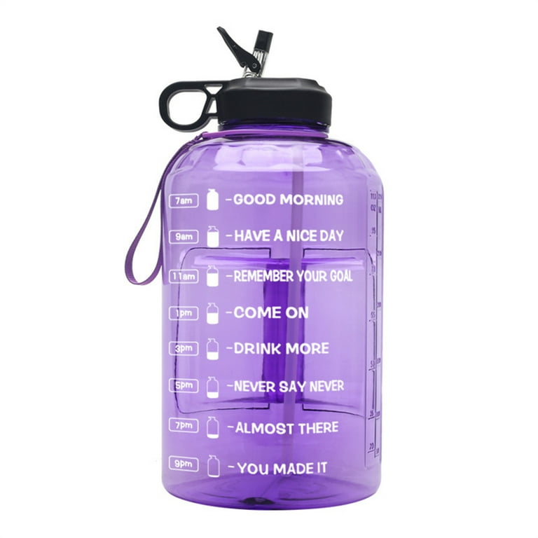 Dido 3.78L Motivational Gallon Water Bottle Time Marker Quotes 