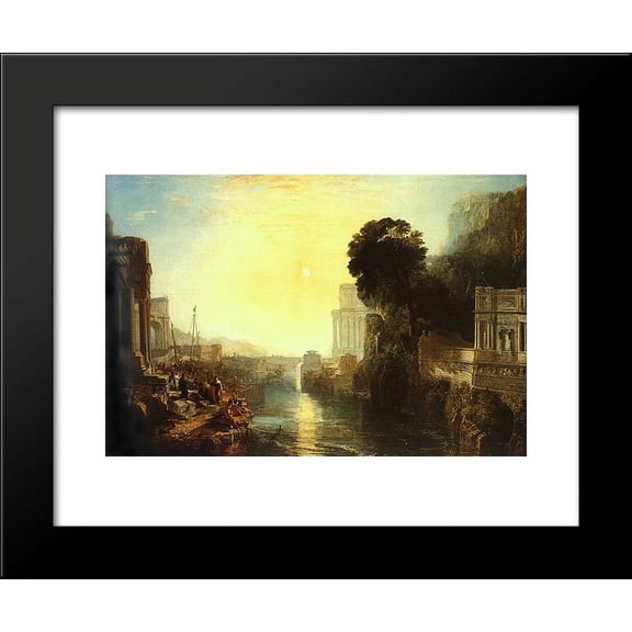 Dido Building Carthage 20x24 Framed Art Print by William Turner
