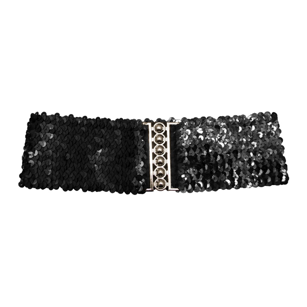Dido Waistband Elastic Sequin Waist Belt Woman Stretchable Waist