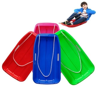 Flexible Flyer Winter Trek Large Pull Sled for Adults. Plastic Toboggan for Snow Sledding Ice Fishing Work Blue 66 x 20 x 6 Inches