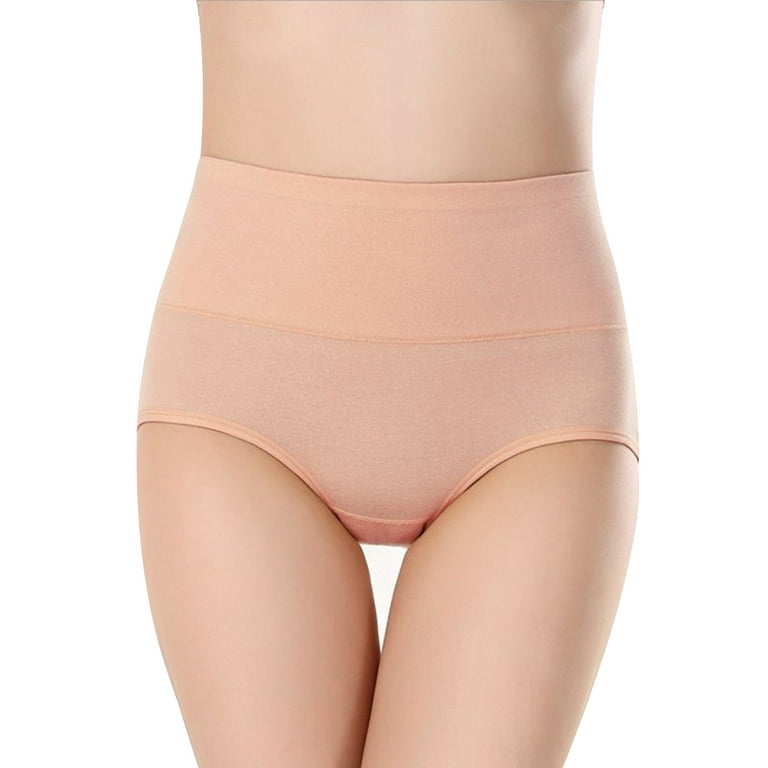 Dido Women Underwear High Waist Cotton Panties Girl Pregnant Ladies Elastic  Solid Color Briefs