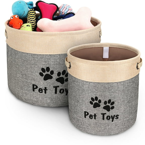 Didog 21L Collapsible Dog Toy Bin Box Pet Accessories Basket Storage with Handles