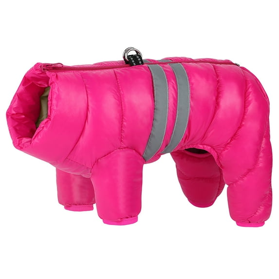 Didog 4 Legs Waterproof Dog Winter Coat Warm Jacket Reflective Pet Puppy Jumpsuit Water-Resistant Snowsuit with D ring for Small Large Dog 4 colours 6 Sizes