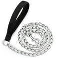 thumbnail image 1 of Didog 4ft Strong Metal Chain Dog Leash Heavy Duty Walking Leashes with Soft Padded Handle, 1 of 7