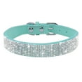 thumbnail image 1 of Didog Bling Rhinestones Crystal Diamante Dog Collars Soft Suede Leather Fancy Small Dog Collar Pet Cat Necklace Adjustable, 1 of 9
