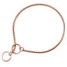 Didog Dog Choker Chain Collar Rose Gold Pets Metal P Choke Show Necklace Snake Slip
