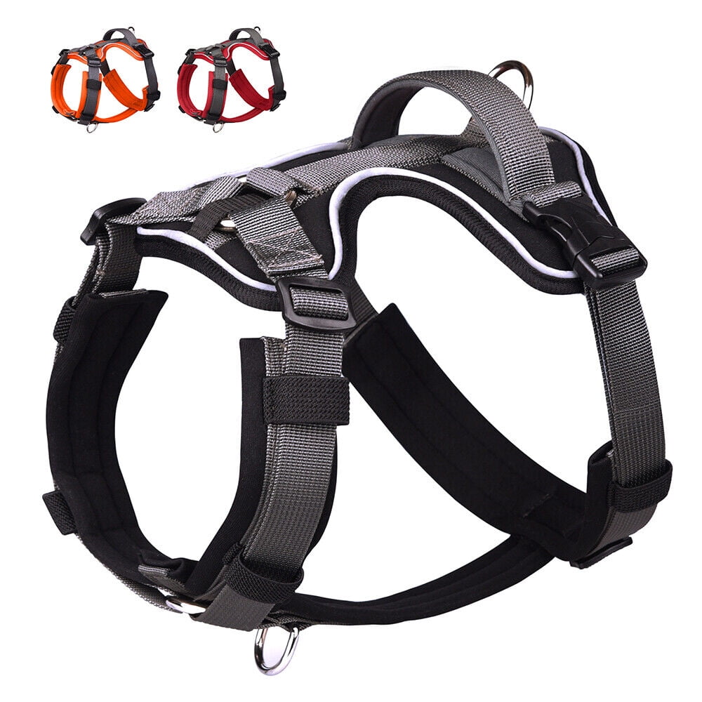 Didog No Pull Dog Harness Reflective Nylon Adjustable Pet Vest for Medium Large Dogs with Handle