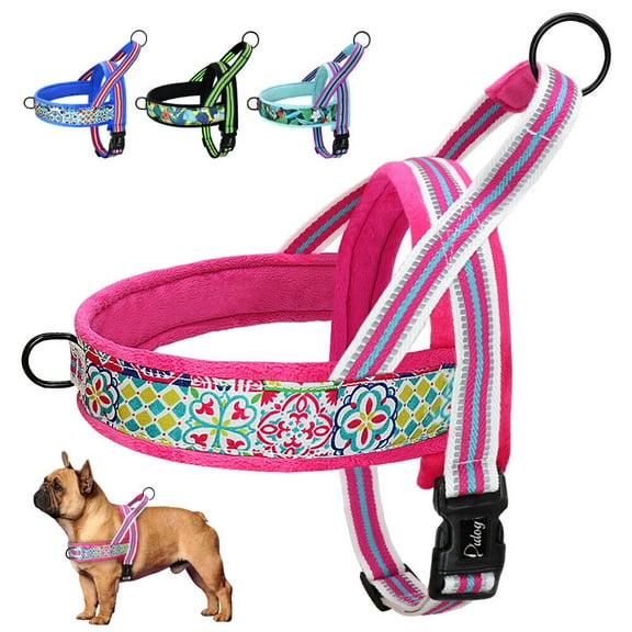 Didog No Pull Dog Harness Reflective Padded Plush Front Leading Pet Puppy Walk Vest