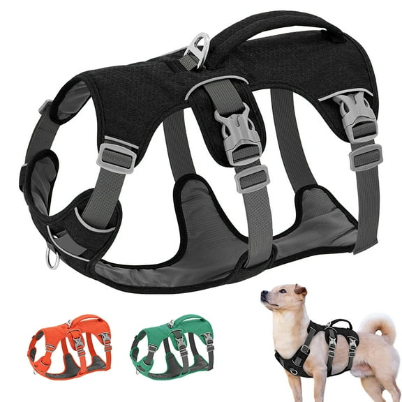 Didog No Pull Nylon Dog Harness Escapeproof Reflective Pet Vest with Handle Adjustable