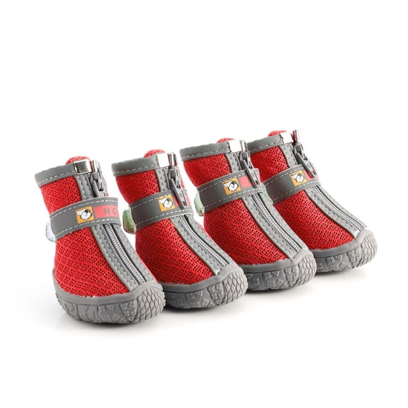 Didog Non-Slip Dog Boots Waterproof Shoes Reflective Paw Protector Booties Breathable