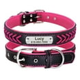 thumbnail image 1 of Didog Personalized Braided Leather Dog Cat Collar Engraved Dog Pet ID Name Collar Adjustable for Small - Large Dogs Blue/Red/Pink/Yellow/Purple/Hot Pink, 1 of 10