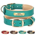 thumbnail image 1 of Didog Personalized Genuine Leather Padded Dog Collars Engraved Nameplate with D ring, 1 of 9