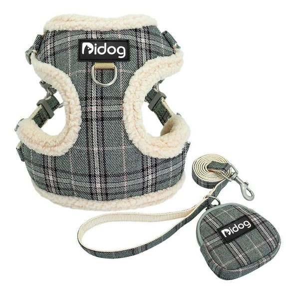 Didog Small Dog Harness & Leash & Treat Bag set Front Clip Soft Pet Puppy Cat Vest