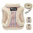 thumbnail image 1 of Didog Soft/Cosy Dog Vest Harness and Leash Set Cute Warm Fleece Padded No Pull Escape Proof Cat Jacket Harness for Walking, 1 of 10