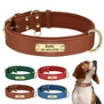 thumbnail image 1 of Didog Soft PU Leather Personalized Dog Collar Engraved Pet Name Number ID Adjustable, 1 of 13