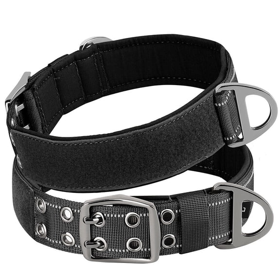 Didog Strong Dog Collars Adjustable Thick Tactical Military Training Pet Collars Heavy Duty