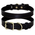 thumbnail image 1 of Didog Thin Real Leather Dog Collar Pet Cat Puppy Adjustable Soft Comfortable Collar for Small Medium Dogs, 1 of 9