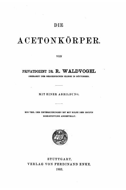 Die AcetonkÃ¶rper, (Paperback)