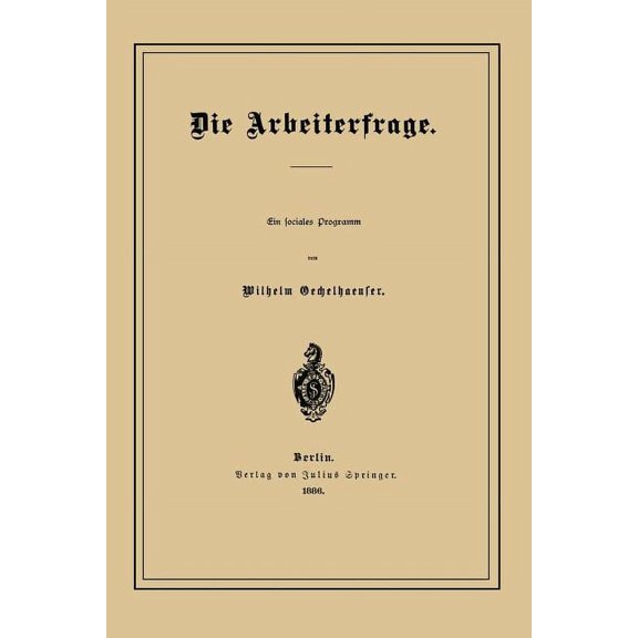 Die Arbeiterfrage, (Paperback)