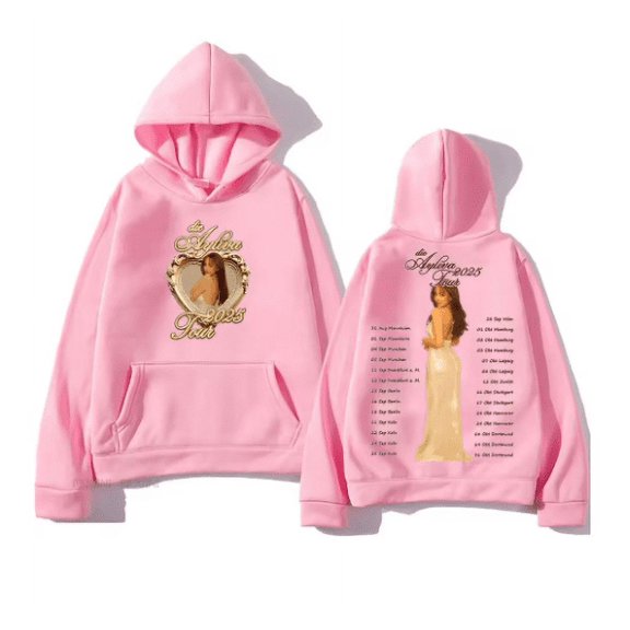 Die Ayliva Tour 2025 Hooded Drawstring   Pocket Sweatshirt Men/women  Ayliva concert Pullovers