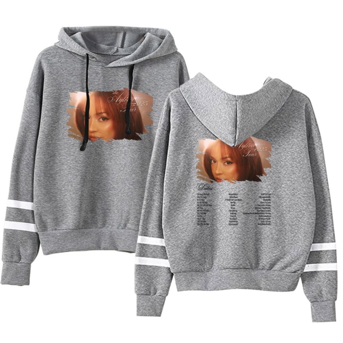 Pdaidou Hoodie Ayliva Tour Merch | Kurzarm Sweatshirt Damen Herren | Baumwolle Oversize