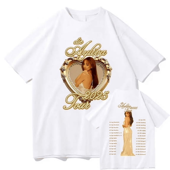 Die Ayliva Tour 2025 T Shirt Short  Sleeve crewneck tshirt men/women trendy concert Top