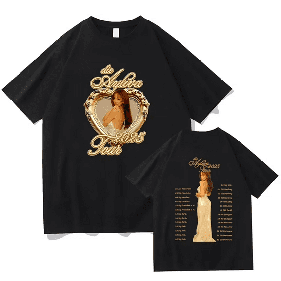 Die Ayliva Tour 2025 T Shirt Short  Sleeve crewneck tshirt men/women trendy concert Top