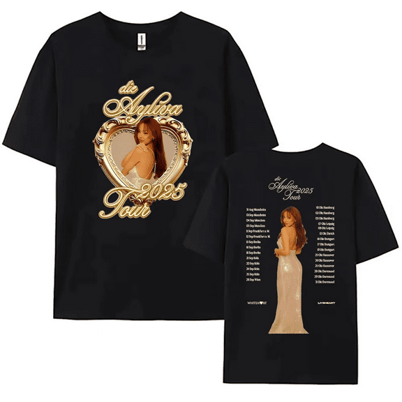 Die Ayliva Tour 2025 T-Shirts for Women Men Short Sleeves Streetwear T-Shirt Fans Tops Tees Round Neck