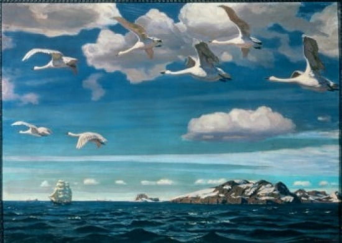 Die Blaue Freiheit 1918 Arkadij Aleksandrovic Rylov (1870-1939Russian) Tretiakov Gallery Moscow Russia Canvas Art - Arkadij Aleksandrovic Rylov (24 x 36)
