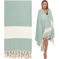 thumbnail image 1 of Die Caprie Turkish Bath Towel 100% Cotton Peshtemal Beach Towels 39x78 Thin Lightweight Travel Camping Bath Sauna Beach Gym Pool Blanket Gift Quick Dry Towels (Teal), 1 of 8