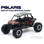 Die-Cast 1:18 Scale Replica Polaris RZR XP 4 Rock Crawler (Black/Red) - Officially Licensed