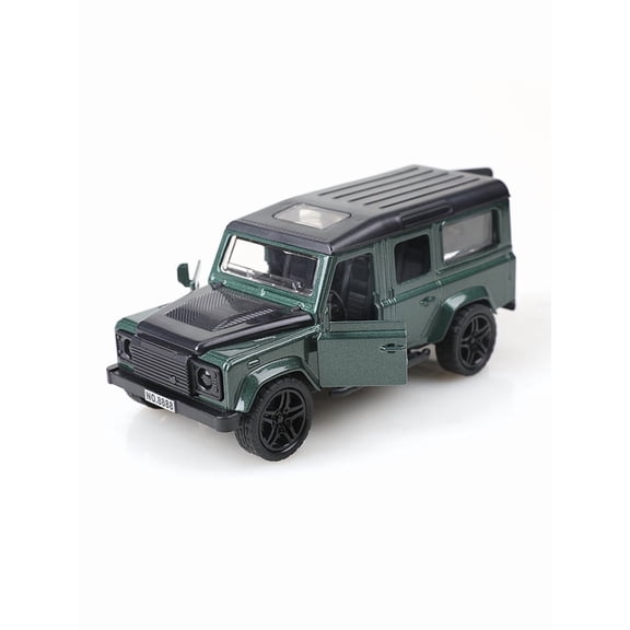 Die-Cast Alloy Off-Road SUV Model, Green Mini Replica with Openable Door, Collectible Gift